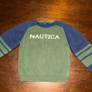 Nautica Kid’s Green and Blue Sweater